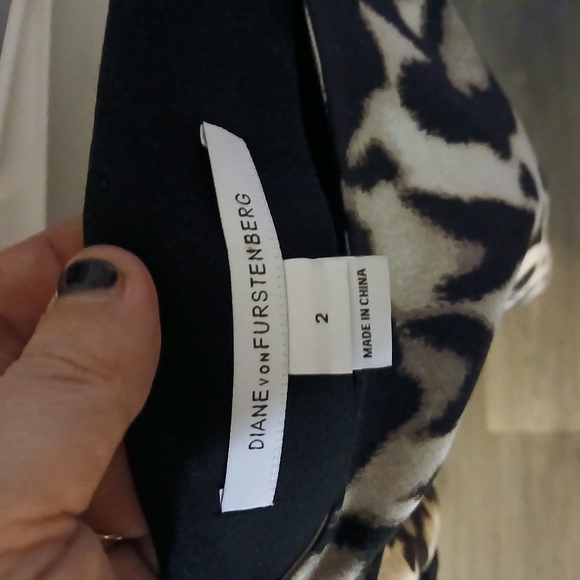 NWOT Diane Von Furstenberg DVF Leopard Animal Print Classic Black Pencil Skirt-2 - Picture 5 of 8